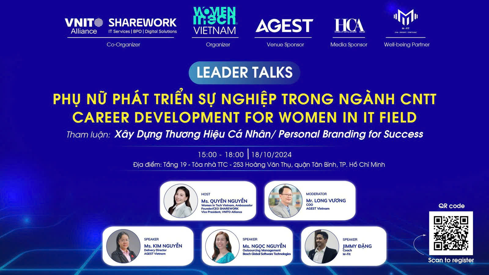 LEADER TALKS – Phụ nữ phát triển sự nghiệp trong ngành công nghệ thông tin