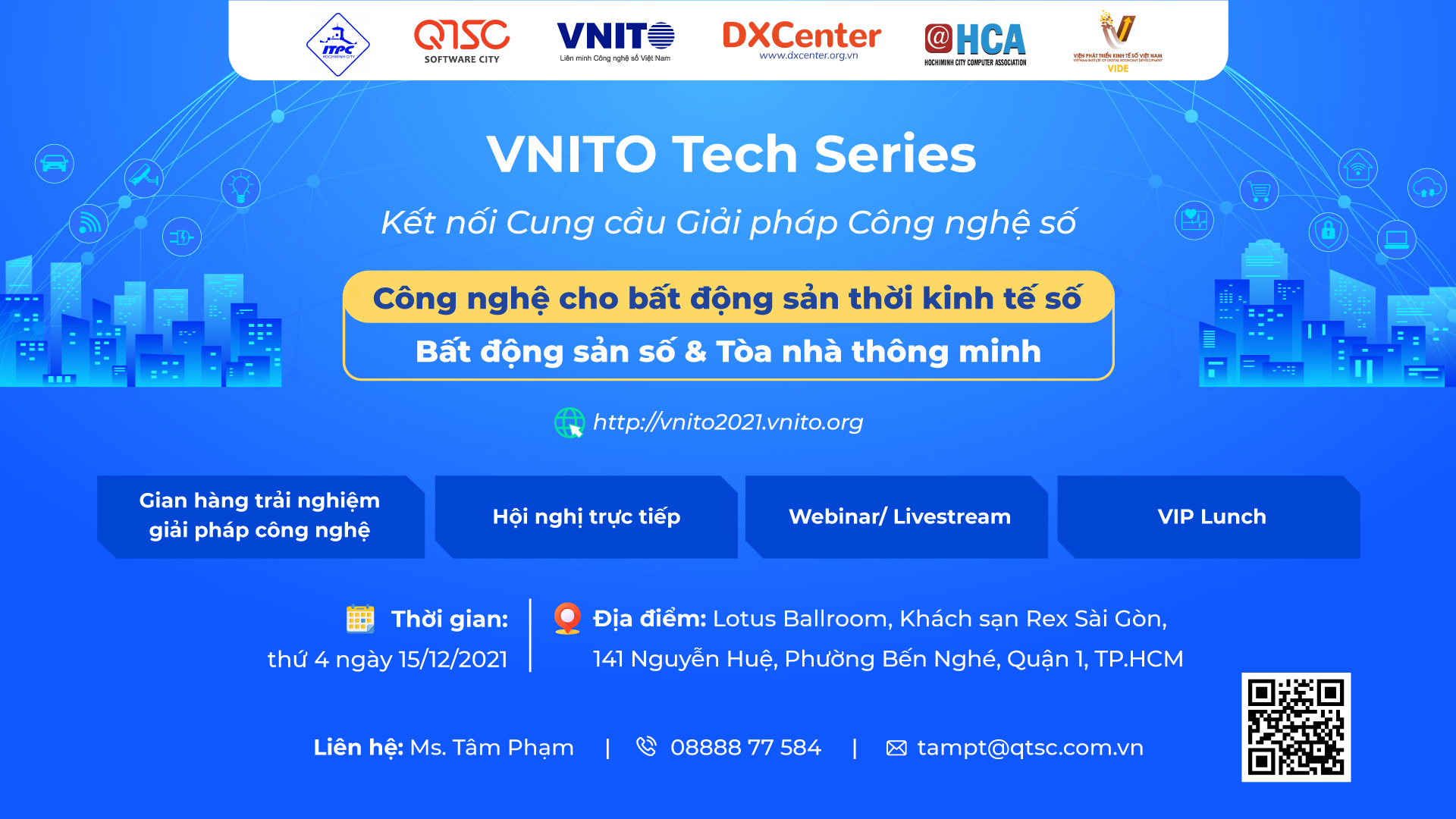 Chuỗi Hội thảo Công nghệ số (VNITO Tech Series) 2021: “Công nghệ cho lĩnh vực bất động sản thời kinh tế số”